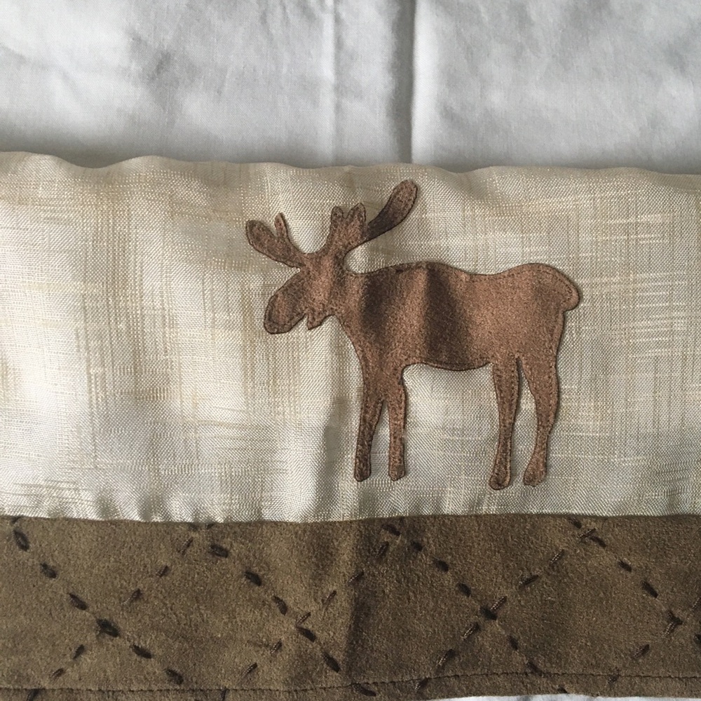 Moose curtains with valance for kitchen or bath